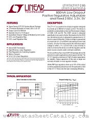 LT1117-2.85-LT1117-3.3 datasheet pdf Linear Technology